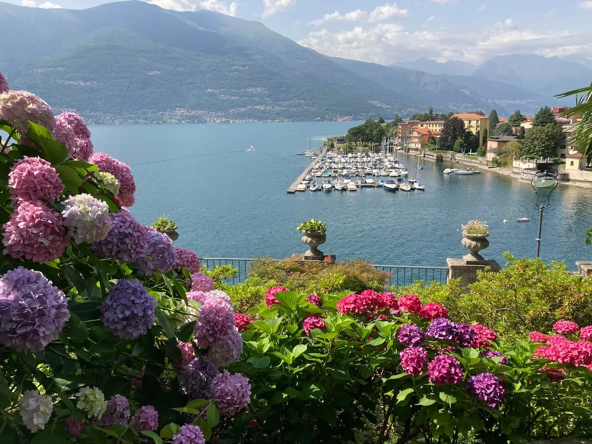 Giardino e panorama sul Lago di Como